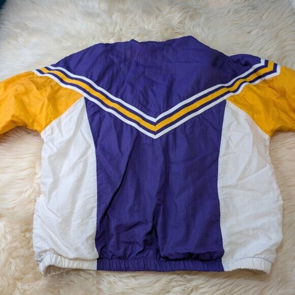 Vintage Cheerleader & Danz Team Purple and Yellow Windbreaker Size XL - Picture 10 of 10